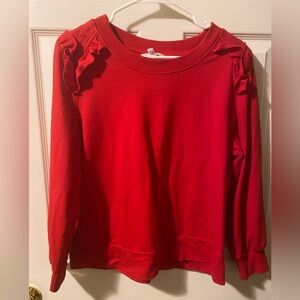 Time and Tru Vibrant Red Top